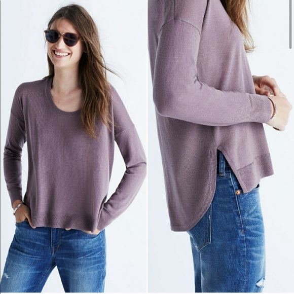 Madewell purple pullover Medium - Picture 1 of 3